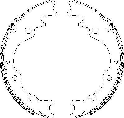 Alpha Brakes HST-KA-303 - Jeu de mâchoires de frein cwaw.fr