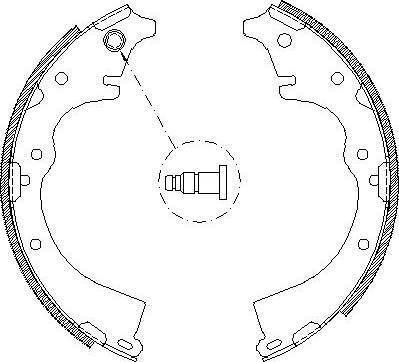 Alpha Brakes HST-TY-057 - Jeu de mâchoires de frein cwaw.fr