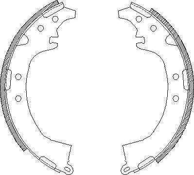 Alpha Brakes HST-TY-040 - Jeu de mâchoires de frein cwaw.fr