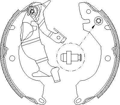 Alpha Brakes HST-MS-026 - Jeu de mâchoires de frein cwaw.fr