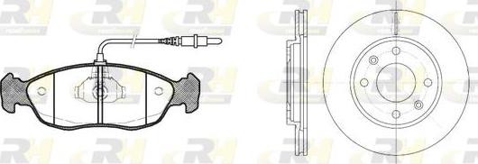 Roadhouse 8461.01 - Kit de freins, frein à disques cwaw.fr