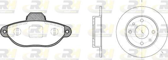 Roadhouse 8414.00 - Kit de freins, frein à disques cwaw.fr