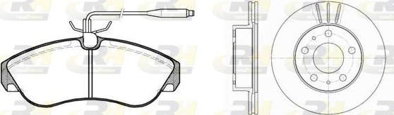 Roadhouse 8487.00 - Kit de freins, frein à disques cwaw.fr