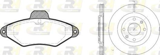 Roadhouse 8438.00 - Kit de freins, frein à disques cwaw.fr