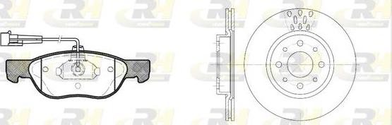 Roadhouse 8587.01 - Kit de freins, frein à disques cwaw.fr