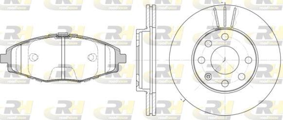 Roadhouse 8696.01 - Kit de freins, frein à disques cwaw.fr