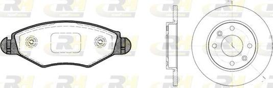 Roadhouse 8643.04 - Kit de freins, frein à disques cwaw.fr