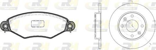 Roadhouse 8643.02 - Kit de freins, frein à disques cwaw.fr