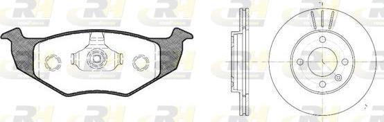 Roadhouse 8609.04 - Kit de freins, frein à disques cwaw.fr