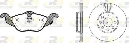 Roadhouse 8684.00 - Kit de freins, frein à disques cwaw.fr