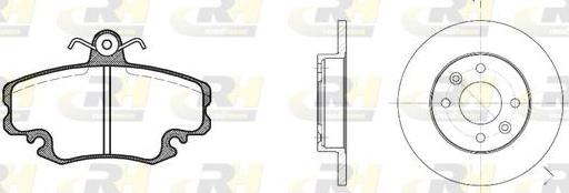 Roadhouse 8141.04 - Kit de freins, frein à disques cwaw.fr