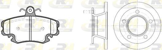 Roadhouse 8142.00 - Kit de freins, frein à disques cwaw.fr