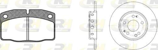 Roadhouse 8101.01 - Kit de freins, frein à disques cwaw.fr