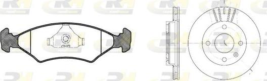 Roadhouse 8119.01 - Kit de freins, frein à disques cwaw.fr