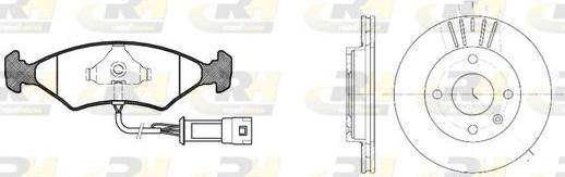 Roadhouse 8119.02 - Kit de freins, frein à disques cwaw.fr