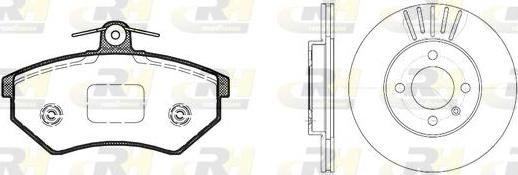 Roadhouse 8134.00 - Kit de freins, frein à disques cwaw.fr