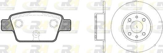 Roadhouse 8861.00 - Kit de freins, frein à disques cwaw.fr