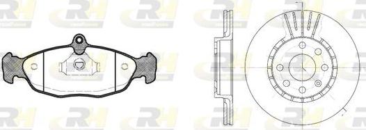 Roadhouse 8393.03 - Kit de freins, frein à disques cwaw.fr