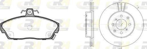 Roadhouse 8337.01 - Kit de freins, frein à disques cwaw.fr