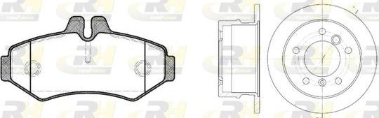 Roadhouse 8733.00 - Kit de freins, frein à disques cwaw.fr