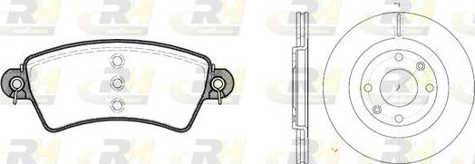 Roadhouse 8726.00 - Kit de freins, frein à disques cwaw.fr