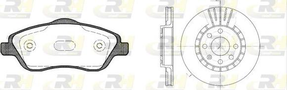 Roadhouse 8774.04 - Kit de freins, frein à disques cwaw.fr