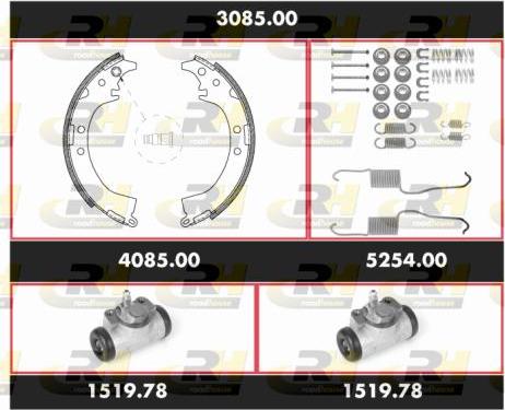 Roadhouse 3085.00 - Jeu de mâchoires de frein cwaw.fr