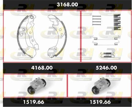 Roadhouse 3168.00 - Jeu de mâchoires de frein cwaw.fr