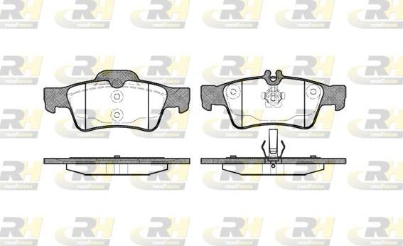 Roadhouse 2991.00 - Kit de plaquettes de frein, frein à disque cwaw.fr