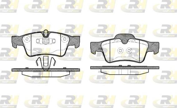 Roadhouse 2991.10 - Kit de plaquettes de frein, frein à disque cwaw.fr