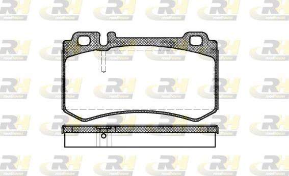 Roadhouse 2993.00 - Kit de plaquettes de frein, frein à disque cwaw.fr