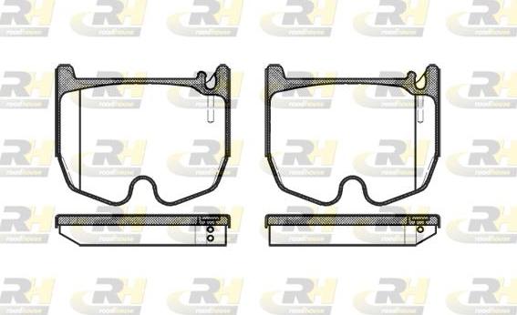 Roadhouse 2992.00 - Kit de plaquettes de frein, frein à disque cwaw.fr