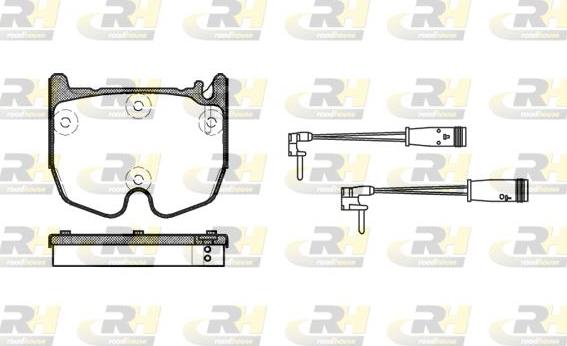 Roadhouse 2992.02 - Kit de plaquettes de frein, frein à disque cwaw.fr