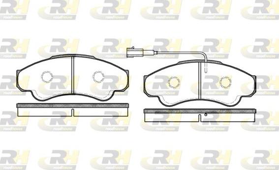 Roadhouse 2959.01 - Kit de plaquettes de frein, frein à disque cwaw.fr