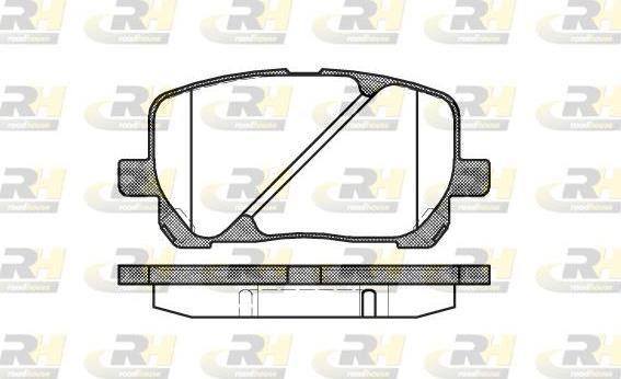 Roadhouse 2954.00 - Kit de plaquettes de frein, frein à disque cwaw.fr