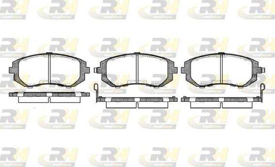 Roadhouse 2951.02 - Kit de plaquettes de frein, frein à disque cwaw.fr