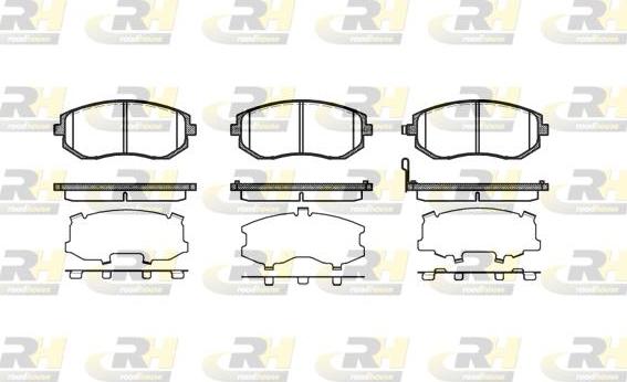 Roadhouse 2951.11 - Kit de plaquettes de frein, frein à disque cwaw.fr