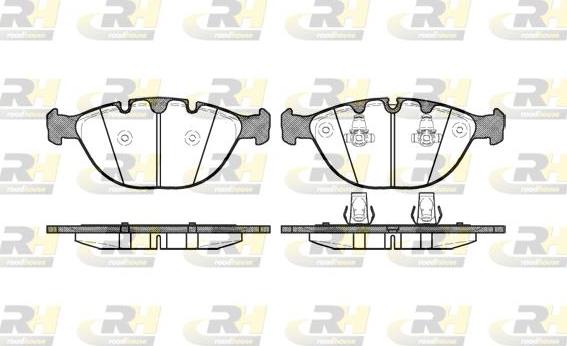 Roadhouse 2958.00 - Kit de plaquettes de frein, frein à disque cwaw.fr