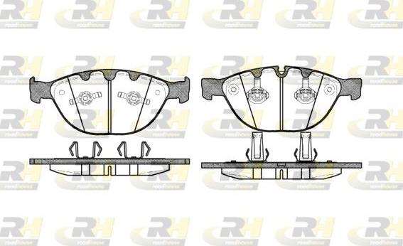 Roadhouse 2958.10 - Kit de plaquettes de frein, frein à disque cwaw.fr