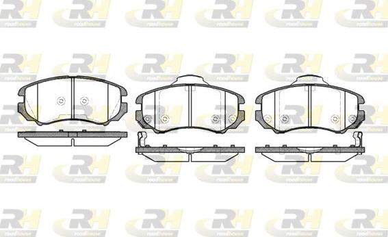 Roadhouse 2953.02 - Kit de plaquettes de frein, frein à disque cwaw.fr