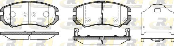 Roadhouse 2953.12 - Kit de plaquettes de frein, frein à disque cwaw.fr