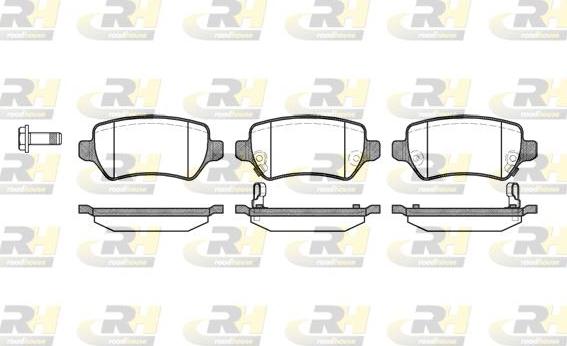 Roadhouse 2957.02 - Kit de plaquettes de frein, frein à disque cwaw.fr