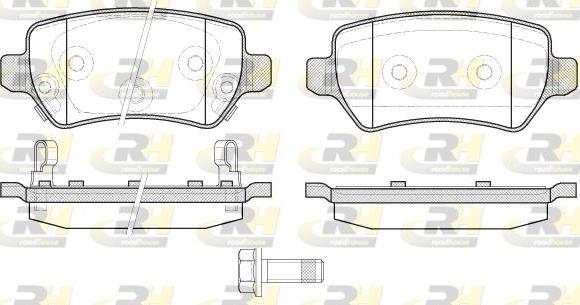 Roadhouse 2957.22 - Kit de plaquettes de frein, frein à disque cwaw.fr