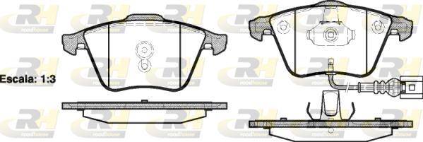 Roadhouse 2964.41 - Kit de plaquettes de frein, frein à disque cwaw.fr