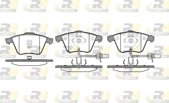 Roadhouse 2964.02 - Kit de plaquettes de frein, frein à disque cwaw.fr