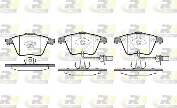 Roadhouse 2964.12 - Kit de plaquettes de frein, frein à disque cwaw.fr