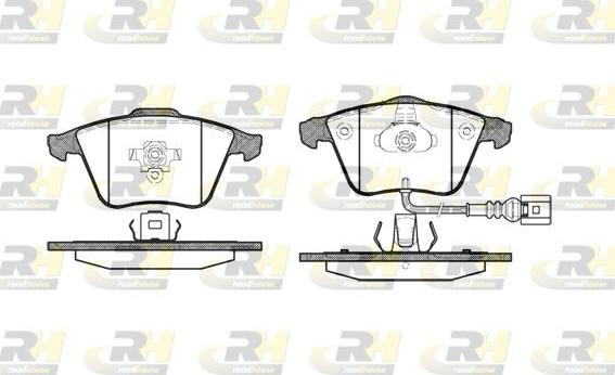 Roadhouse 2964.32 - Kit de plaquettes de frein, frein à disque cwaw.fr