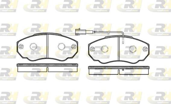 Roadhouse 2960.01 - Kit de plaquettes de frein, frein à disque cwaw.fr