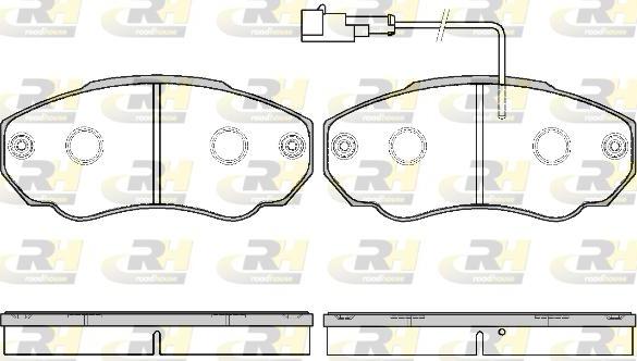 Roadhouse 2960.21 - Kit de plaquettes de frein, frein à disque cwaw.fr