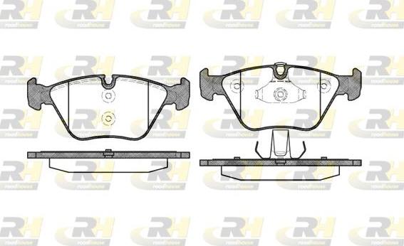 Roadhouse 2963.10 - Kit de plaquettes de frein, frein à disque cwaw.fr